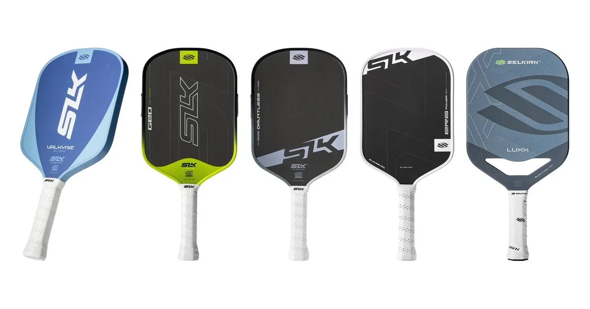 Selkirk paddle lineup: Valkyrie, Geo, Dauntless, ERA Power and LUXX Control Air