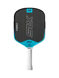 Selkirk SLK Geo pickleball paddle in blue, Widebody